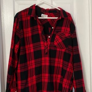 Plaid 1/4 shirt